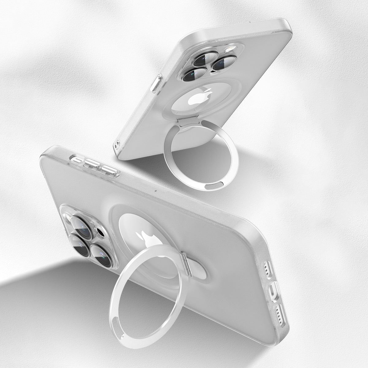 For iPhone 13 Pro Kickstand Magnetic Phone Case Matte Cellphone Cover with Glass Lens Protector For iPhone 13 Pro Kickstand Magnetic Phone Case Matte Cellphone Cover with Glass Lens Protector